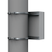 Kit de Fijación para Postes / Enclosure Pole Fixation / Acero Galvanizado / Carga Máxima 900 N / Diámetro Poste 80-250 mm (3.15-9.84 in) / 2 Perfiles + Accesorios / Largo 496 mm