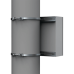 Kit de Fijación para Postes / Enclosure Pole Fixation / Acero Galvanizado / Carga Máxima 900 N / Diámetro Poste 80-250 mm (3.15-9.84 in) / 2 Perfiles + Accesorios