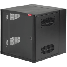 Gabinete AccessPlus de 8 UR Montaje en Pared de 19in / Doble Bisagra / Puerta con Ventana de Seguridad / 425 mm (16.7 in) x 620 mm (24.4 in) x 638 mm (25.1 in) / Color Negro
