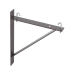 Kit de Soporte Triangular a Pared, Para Escalerillas de 12 y 6 in de Ancho, de Acero, Color Negro