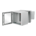 Gabinete Industrial ProTek de Puerta con Ventana, Con Aire Acondicionado de 800 BTU, Protección NEMA Tipo 4/12; IP66; IK10, Abatible, Fabricado en Acero, 19 UR, Color Gris Claro