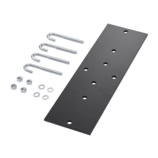 Accesorio de Soporte Final Para Escalerilla de 18 in de Ancho, de Acero, Color Negro Accesorio de Soporte Final Para Escalerilla de 18 in de Ancho, de Acero, Color Negro