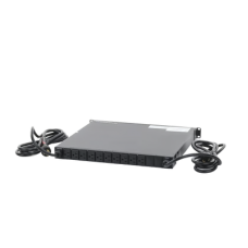 PDU Monitoreable de Transferencia Automática ATS (Fuente Redundante), Con 10 Salidas 5-15R,   Enchufes de Entrada L5-20P, Instalación Horizontal de 19in, 1UR, 20 Amp, 120 Vca