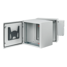 Gabinete Industrial ProTek de Puerta Sólida, Con Aire Acondicionado de 4000 BTU, Protección NEMA Tipo 4/12; IP66; IK10, Abatible, Fabricado en Acero, 19 UR, Color Gris Claro Gabinete Industrial ProTek de Puerta Sólida, Con Aire Acondicionado de 4000 BTU, Protección NEMA Tipo 4/12; IP66; IK10, Abatible, Fabricado en Acero, 19 UR, Color Gris Claro