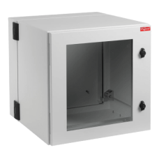 Gabinete Industrial ProTek de Puerta con Ventana, Protección NEMA Tipo 12; IP55; IK10, Abatible, Fabricado en Acero, 12 UR, Color Gris Claro Gabinete Industrial ProTek de Puerta con Ventana, Protección NEMA Tipo 12; IP55; IK10, Abatible, Fabricado en Acero, 12 UR, Color Gris Claro
