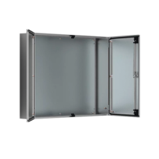 Gabinete de Doble Puerta, 1200 x 1200 x 400 mm, de Acero Inoxidable, Cepillado. Protección NEMA 12, IP55, IK10
