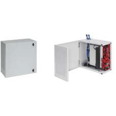 Gabinete de Montaje en Pared L-Box, 1219 x 610 x 313 mm, de Acero, 12 UR, Color Gris Gabinete de Montaje en Pared L-Box, 1219 x 610 x 313 mm, de Acero, 12 UR, Color Gris