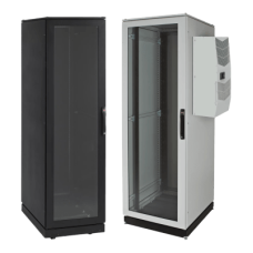 Gabinete de Telecomunicaciones ProLine V/D, 700 mm de Ancho, 800 mm de Profundidad, Compatible Con Aire Acondicionado Tipo G28, 42 UR, Color Negro