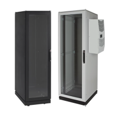 Gabinete de Telecomunicaciones ProLine V/D, 700 mm de Ancho, 800 mm de Profundidad, Compatible Con Aire Acondicionado Tipo G28, 42 UR, Color Gris Claro