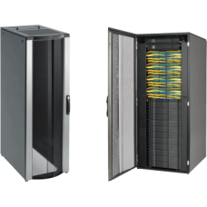 Gabinete Rack ProLine ConnecTek, 42U, 2000x800x1200mm, Acero, Negro RAL 9005, Con Paneles Laterales, Gestión de Cableado Frontal y Trasera