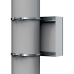 Kit de Fijación para Postes / Enclosure Pole Fixation / Acero Galvanizado / Carga Máxima 900 N / Diámetro Poste 80-250 mm (3.15-9.84 in) / 2 Perfiles + Accesorios
