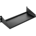 Charola para Rack 19 Pulgadas, Capacidad de Carga 34 kg, Base Ventilada, Acero Dulce Color Negro, 2 UR, Dimensiones 482x381x95 mm