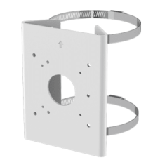 Soporte para Poste Serie 35 / Material Aluminio + Acero Inoxidable / Capacidad de Carga Máxima 4 kg / Compatible con Accesorios Honeywell / Para Cámaras de Seguridad Exteriores