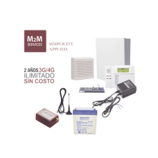 (2 Años 4G ILIMITADO INCLUIDO) Kit VISTA48LA,Teclado 6150, Comunicador MN01LTEM, Bateria, Transformador y Sirena de 15 Watts