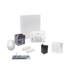 Sistema de Alarma Cableado con Sensores de Movimiento, Contactos de Puerta o Ventana y Sirena