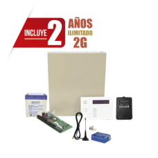 (2 Años datos ILIMITADO INCLUIDO)  Kit Vista48LA con comunicador MINI012G, Teclado, Gabinete, Bateria y Transformador