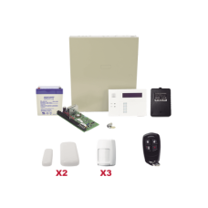 Kit inalámbrico de panel VISTA48 con teclado 6160RF receptor inalámbrico, 2 contactos 5800MINI, 3 PIR 5800PIR, 1 Control remoto 58344, Bateria y transformador