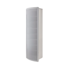 Altavoz Tipo Columna para Exterior, Configurable a 40, 20, 10 o 5 Watts, Color Blanco, Fabricado en Aluminio