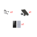 Kit Solar Interconexion  / 500 W  220Vca / Microinversores HOYMILES / Montaje Incluido