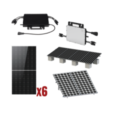 Kit Solar Interconexion  / 3kW  220Vca / Microinversores HOYMILES / Montaje Incluido