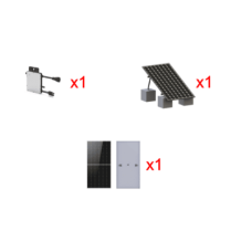 Kit Solar Interconexion  / 500 W  220Vca / Microinversores HOYMILES / Montaje Incluido