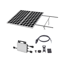 Kit Solar para Interconexión de 1.1 KW de Potencia Pico 220Vcc con Microinversor 1KW y 2 Módulos de 550 W (Incluye Montaje )
