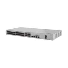 Switch de Distribución/Core Gigabit Administrable  Capa 3 / 24 puertos 1GE SFP ( Combo con 8 Puertos 10/100/1000 Mbps) / 4 Puertos 10GE SFP+ Uplink / ERPS / Rutas Estáticas / iStack / Administración Nube Gratis