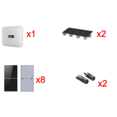 Kit Solar Interconexion  / 5kW  220Vca / Inversor HUWAEI / Montaje Incluido