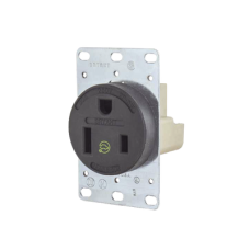 Receptáculo Individual de 50 A 250 V / 2 Polos 3 Hilos/ Nema 6- 50 R / Color Negro/ Grado Industrial-Comercial. Receptáculo Individual de 50 A 250 V / 2 Polos 3 Hilos/ Nema 6- 50 R / Color Negro/ Grado Industrial-Comercial.