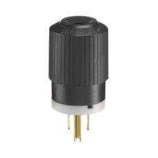 Clavija Negra 15 A 125 V CA 2 Polos 3 Hilos (NEMA 5-15P).  