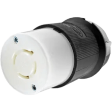 Conector  Industrial con Bloqueo de Media Vuelta / 20A 480V AC / 3 Polos 4 Hilos Trifásico con Tierra / L16-20R / IP20.