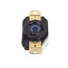 Receptáculo de Media Vuelta Industrial 30 A 250 V CA 2 Polos 3 Hilos (Nema L6-30R) Color Negro. Receptáculo de Media Vuelta Industrial 30 A 250 V CA 2 Polos 3 Hilos (Nema L6-30R) Color Negro.