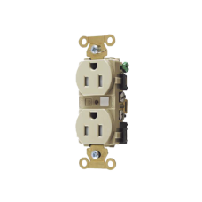 Contacto Duplex 15 A 125 V / A Prueba de Manipulaciones / Nema 5-15R / Color Marfil.