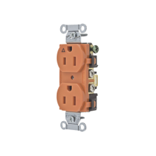 Contacto Dúplex Conexión a Tierra Aislada/ 15A 125V/ 2 polos 3 Hilos/ Nema 5-15R /Grado Comercial/ Color Naranja. Contacto Dúplex Conexión a Tierra Aislada/ 15A 125V/ 2 polos 3 Hilos/ Nema 5-15R /Grado Comercial/ Color Naranja.