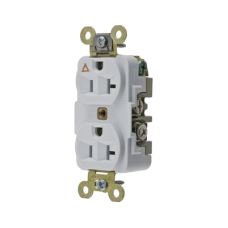 Contacto Dúplex Conexión a Tierra Aislada/ 20 A 125 V/ 2 polos 3 Hilos/ Color Blanco/ Nema 5- 20R/ Grado Industrial. Contacto Dúplex Conexión a Tierra Aislada/ 20 A 125 V/ 2 polos 3 Hilos/ Color Blanco/ Nema 5- 20R/ Grado Industrial.