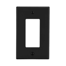 Tapa para Contacto Dúplex Color Negro.