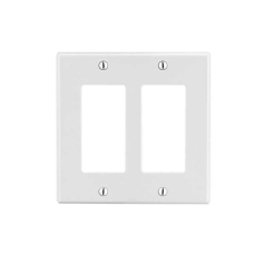 Tapa para Caja Multigang / Contacto Doble / Color Blanco.