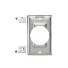 Placa de Acero Industrial de 1 Unidad / Para Paredes, Cajas y Dispositivos de 50 A / De Acero Inoxidable. Placa de Acero Industrial de 1 Unidad / Para Paredes, Cajas y Dispositivos de 50 A / De Acero Inoxidable.