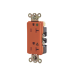 Receptáculo Duplex de 20 A 125 V /  2 Polos 3 Hilos/ Nema 5- 20 R / Color Naranja/ Grado Hospital.