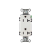 Contacto Duplex Decorador 20 A 125V / 2 Polos 3 Hilos/ Nema 5-20 R / Color Blanco.