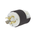 Clavija Industrial con Bloqueo de Media Vuelta / 15 A 125 V CA / 2 Polos 3 Hilos / Color Blanco y Negro / Nema L5-15P.