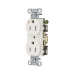 Contacto Dúplex Conexión a Tierra Aislada/ 15 A 125 V/ 2 Polos 3 Hilos/ Color Blanco/ Nema 5-15R/ Grado Comercial.