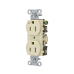 Contacto Dúplex Conexión a Tierra Aislada/ 15 A 125 V/ 2 Polos 3 Hilos/ Color Marfil/ Nema 5-15R/ Grado Comercial.