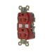 Contacto Dúplex Conexión a Tierra Aislada/ 20 A 125 V/ 2 polos 3 Hilos/ Color Rojo/ Nema 5- 20R/ Grado Industrial.