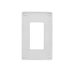 Tapa para Contacto Rectangular/ Tornillos no visibles / Color Blanco.