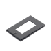 Tapa para Contacto Dúplex Color Negro.