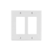Tapa para Caja Multigang / Contacto Doble / Color Blanco.