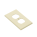Placa de Pared para Contacto Duplex Color Marfil.