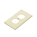 Placa de Pared para Contacto Duplex Color Marfil.