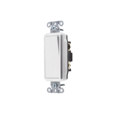 Interruptor Decorador de 15 A 120-277 V CA/ 3 Vías / Cableado Lateral y Posterior / Color Blanco.